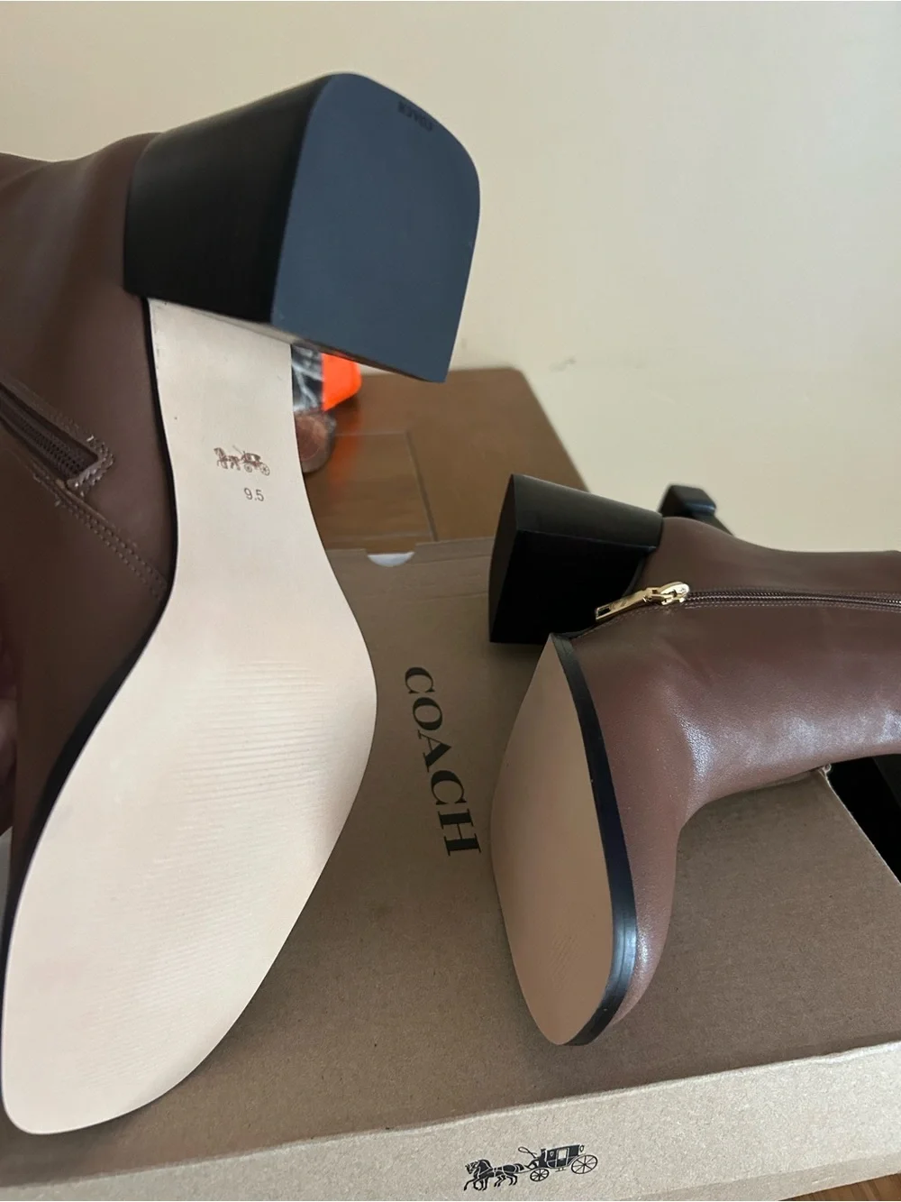 Coach smooth leather